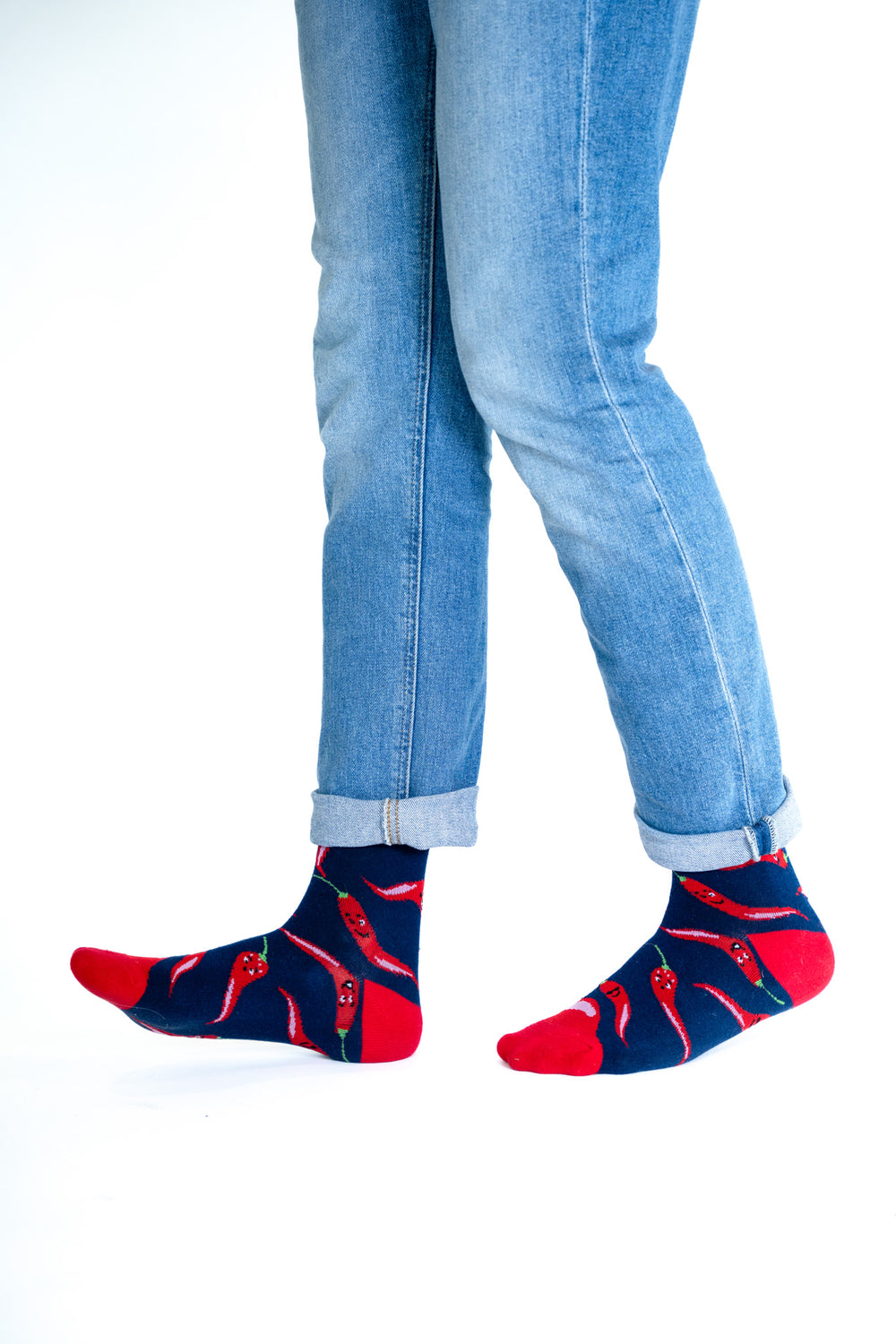 Happy Chili Pepper Socks