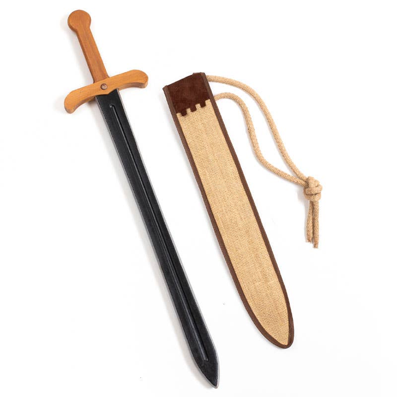 Épée Noire L + Fourreau en jute