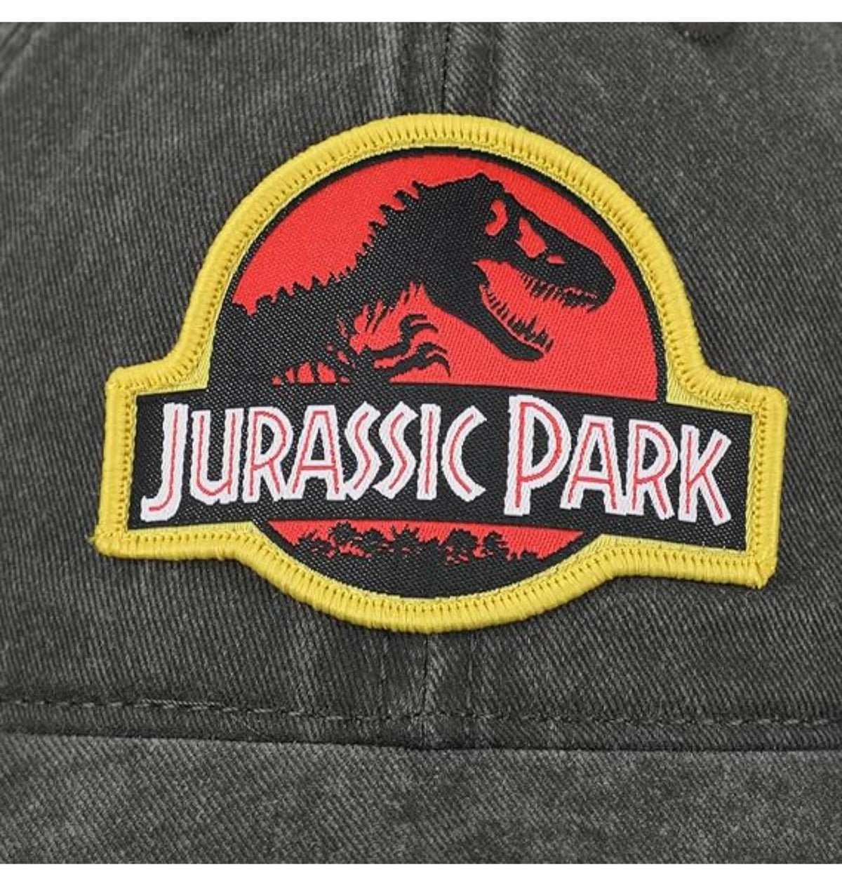 Casquette noire Jurassic Park avec logo brodé