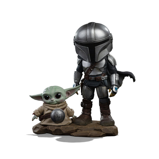 Figurine Mandalorian and Grogu - The Mandalorian - Mini Co. - The Mandalorian & Grogu