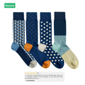 Pack de 4 paires de chaussettes Blue Geometry – Billy Brown