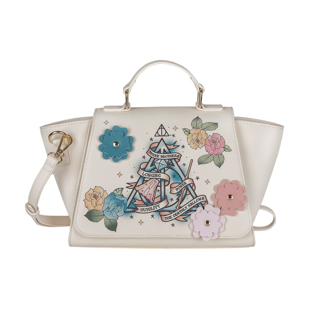 Sac à main premium Harry Potter Reliques de la Mort floral