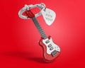 Llavero de guitarra eléctrica