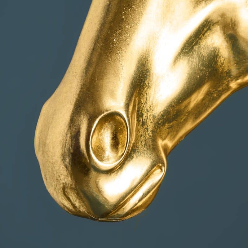 Lámpara de pie Amadeus Horse, dorada