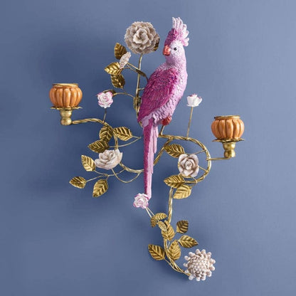 Applique Parrot, arancione/rosa