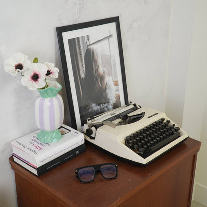 Vase - Vase à fleurs Bonbon Toffee - Menthe/Lilas - 9,5x9,5x21cm