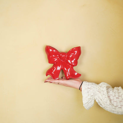 壁掛け花瓶 - アーチ型壁掛け花瓶 - セラミック製 - レッド - 19x18.5x5.5 cm