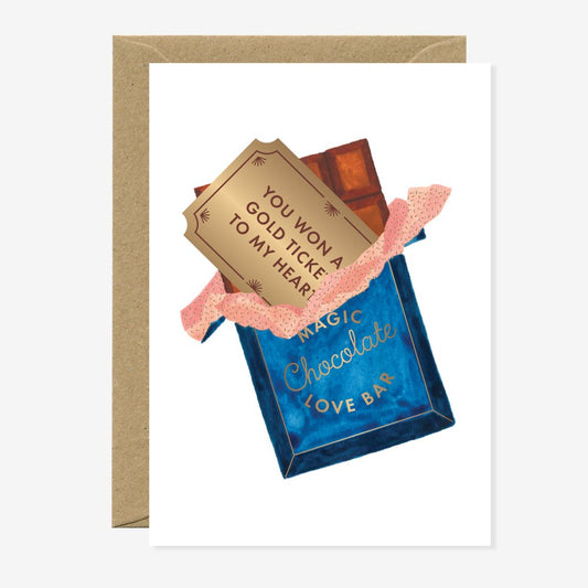 Golden ticket - Carte de voeux