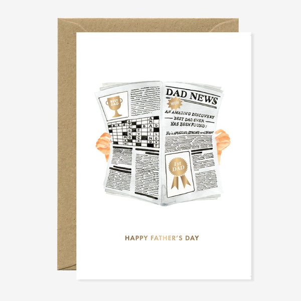 Newspaper - Father's Day Greeting Card