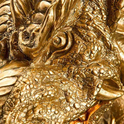 Applique murale Dragon Drake, or, 66 x 27 x 41 cm