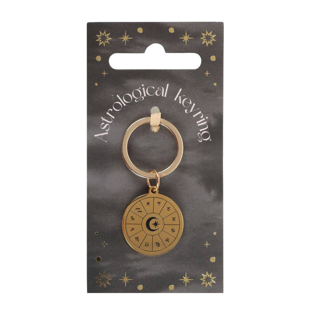 Astrology Wheel Keychain