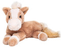 Peluche Cheval Marron Couché Clair Très Câlin