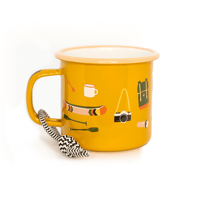 “Camp Stuff” enamel mug