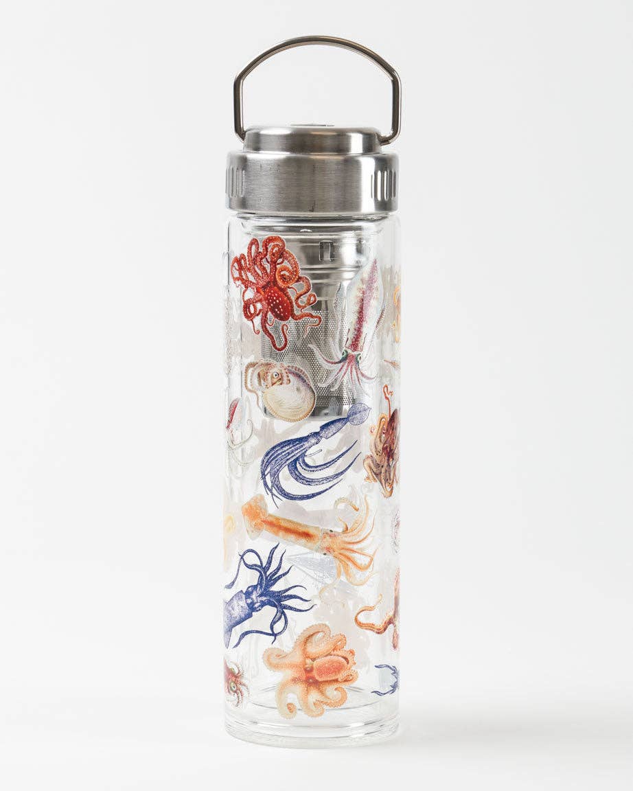 Thee-infuser met octopus- en inktvismotief