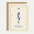 Virgo - Carte de Voeux - Feuille Dorée