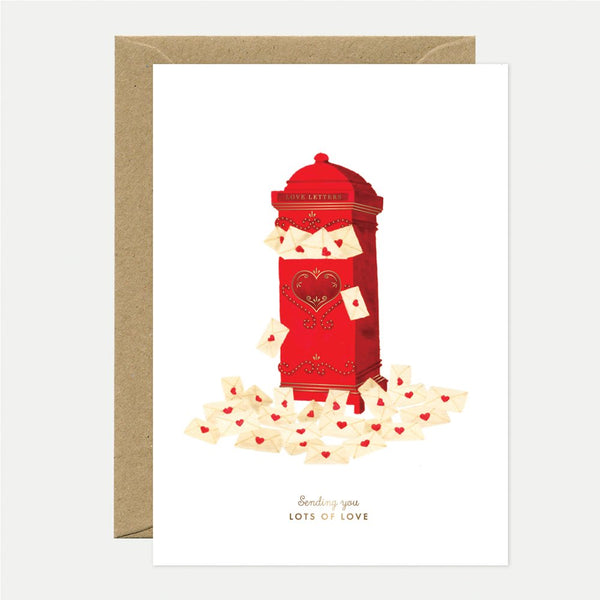 Love mails - Carte de voeux - Feuille dorée