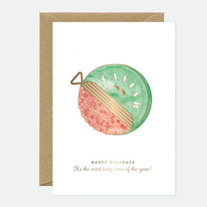 Caviar - Greeting card - Gold foil