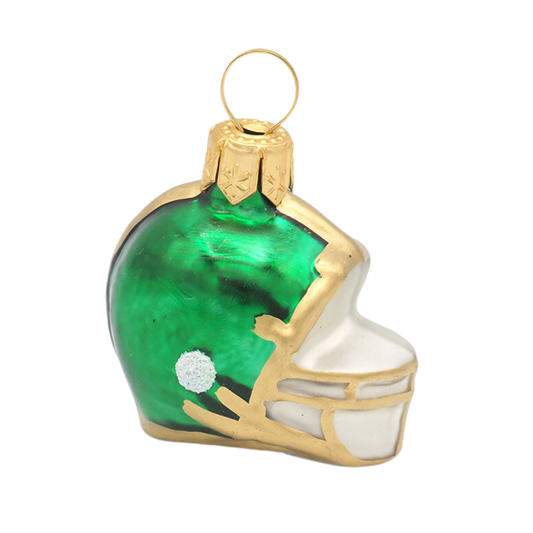 Casco de fútbol americano con forma de bola navideña, talla XS