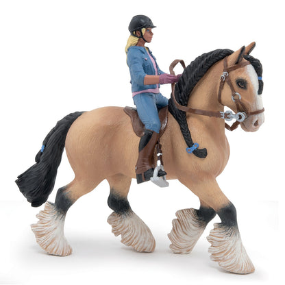 Tinker figurine and her young rider