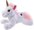 Peluche licorne blanche couchée M Heunec — 30 cm