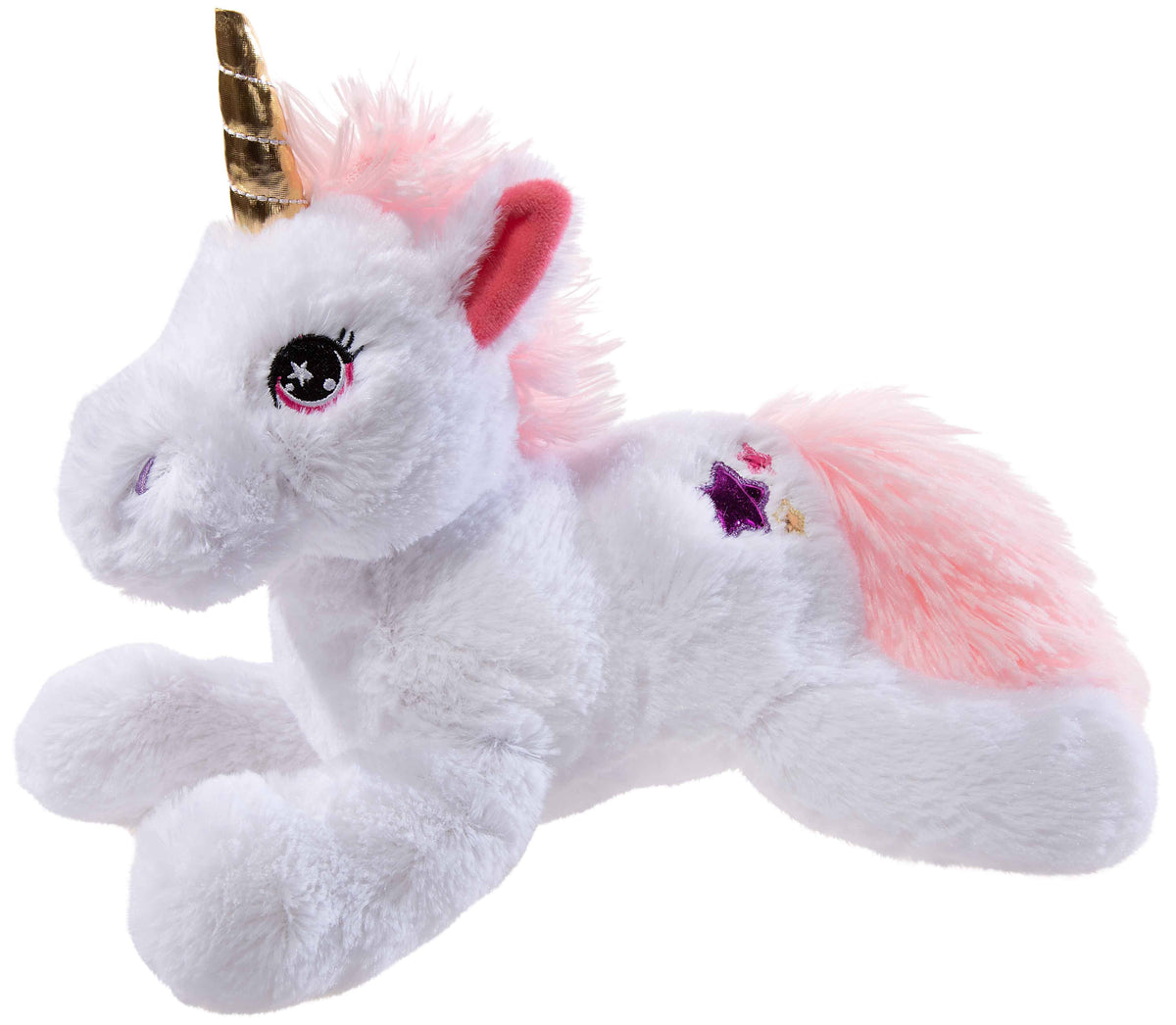 Peluche licorne blanche couchée M Heunec — 30 cm