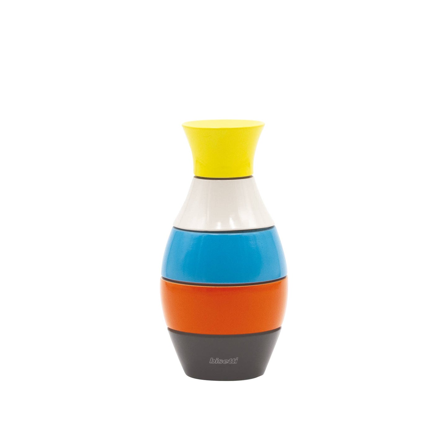 Moulin à épices "Vase" hêtre laqué multicolore petit