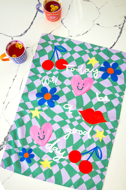 Strofinaccio "Oggi sarà una bella giornata"