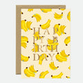 Bananas - Carte de Voeux d'Anniversaire - Feuille Dorée
