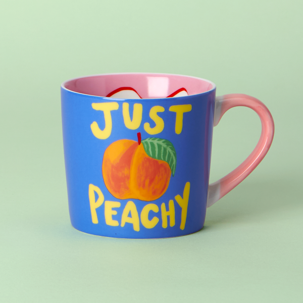 ピーチ色のマグカップ「まさにピーチ！」