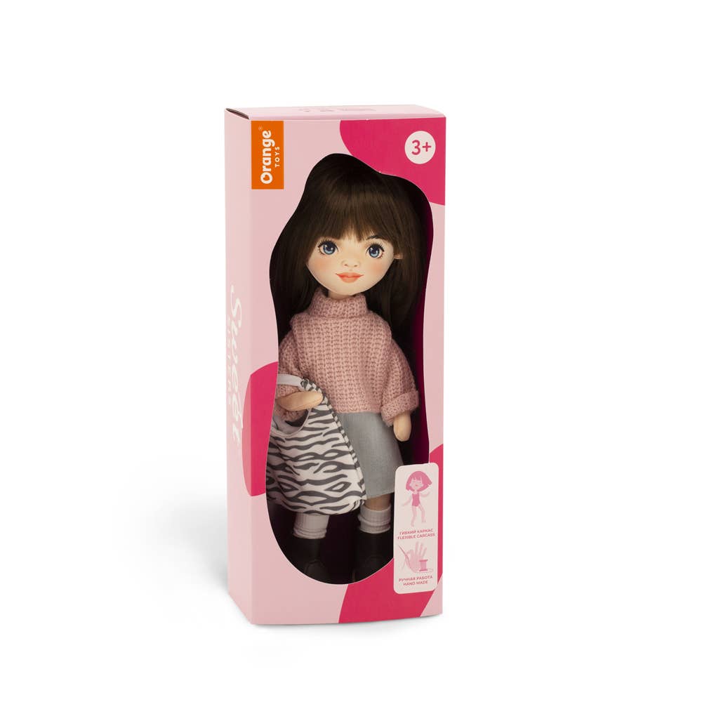 Bambola Sophie con gonna di jeans 32 cm
