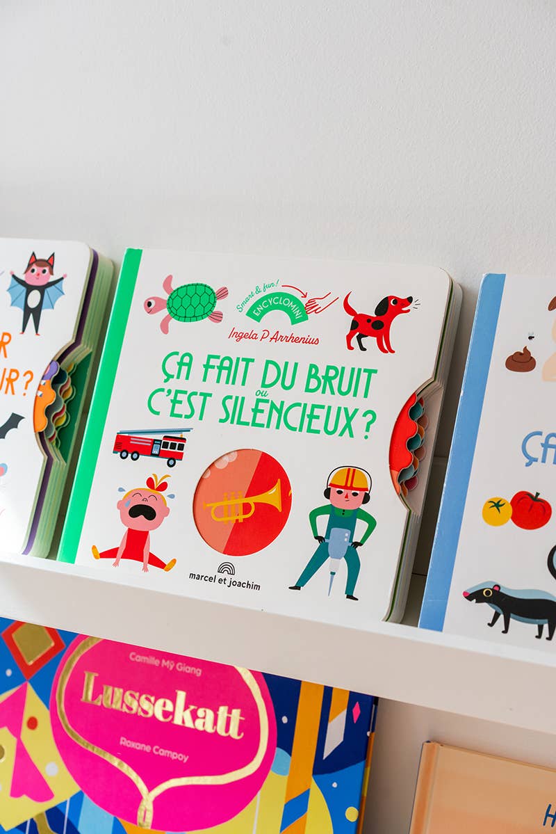 Libro per bambini "FA RUMORE O È SILENZIOSO?"