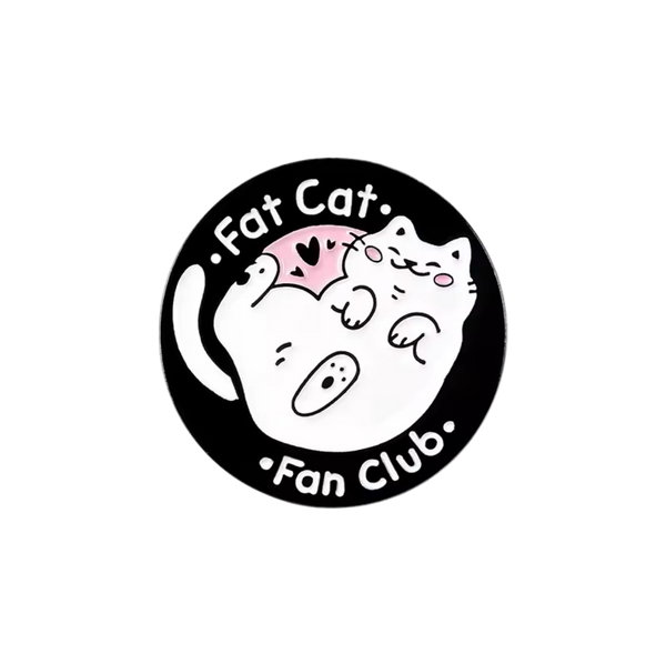 Pin del club de fans de Fat Cat