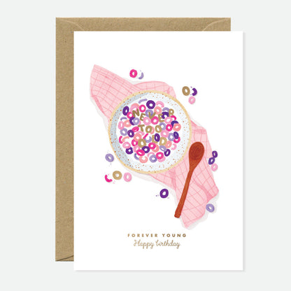 Cheerios Forever Young - Greeting Card - Gold Foil
