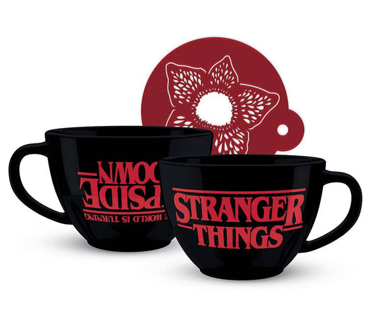 Taza y plantilla de Stranger Things - Al revés