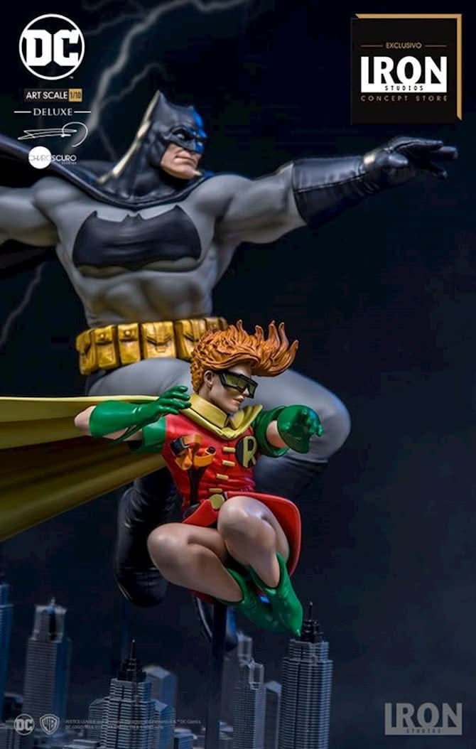 Statue Batman & Robin Deluxe By Frank Miller - The Dark Knight Returns - Art Scale 1/10 - DC Comics