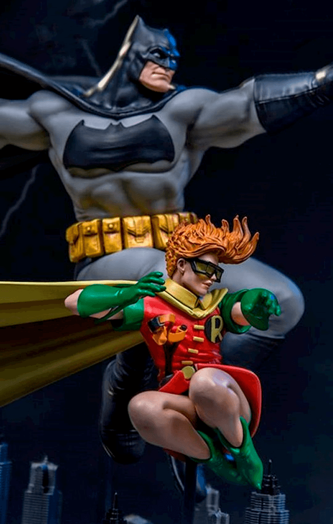 Statue Batman & Robin Deluxe By Frank Miller - The Dark Knight Returns - Art Scale 1/10 - DC Comics