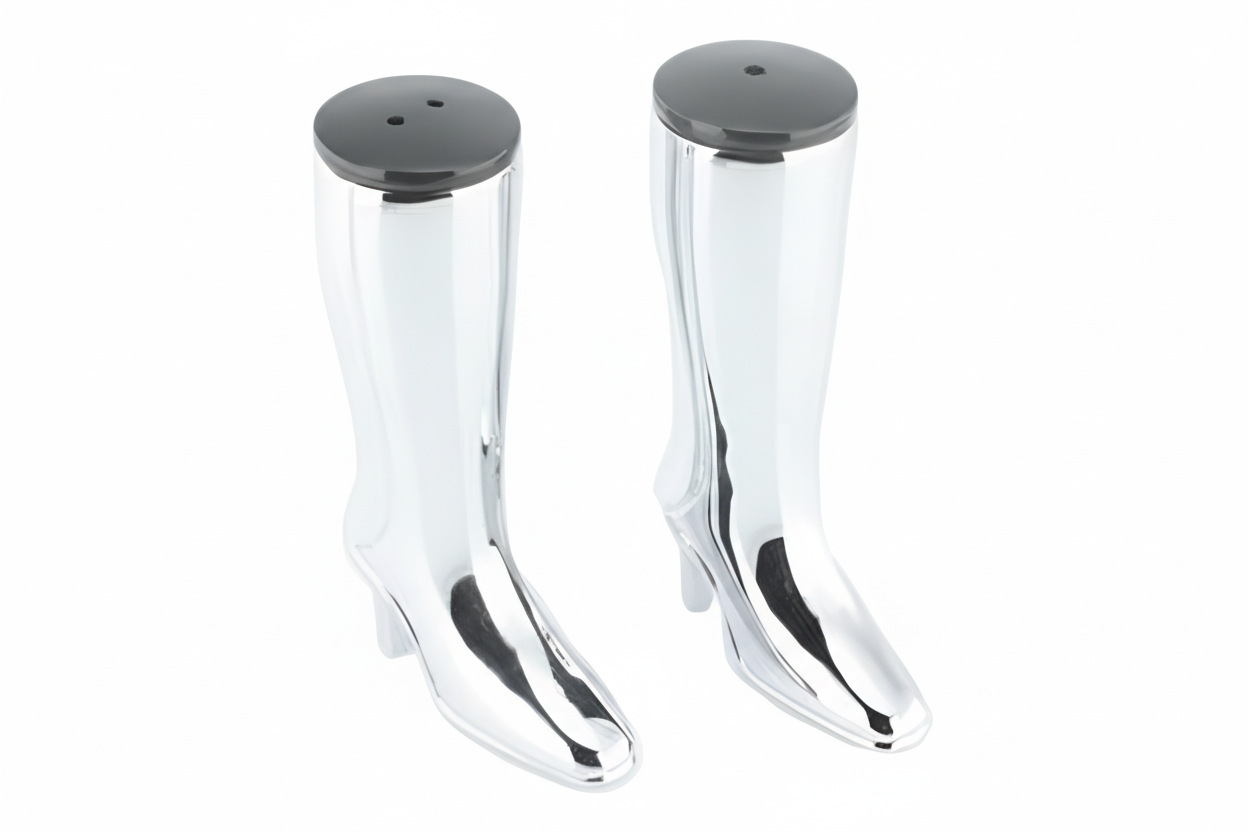 Stivale con tacco sale e pepe 