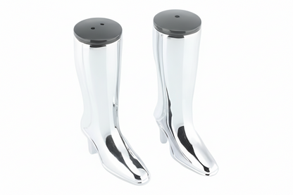 Stivale con tacco sale e pepe 