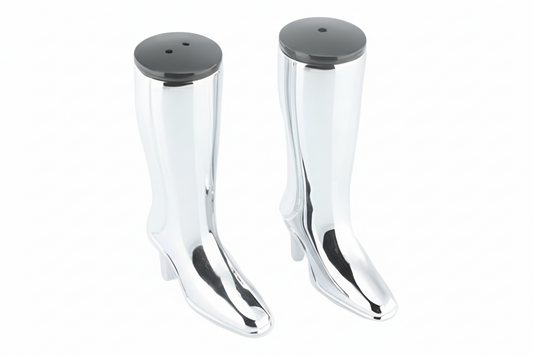 Pimenta de bota de sal e salto