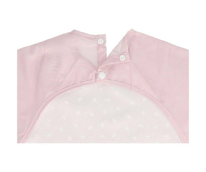 Pink Leaf Sleeved Bib