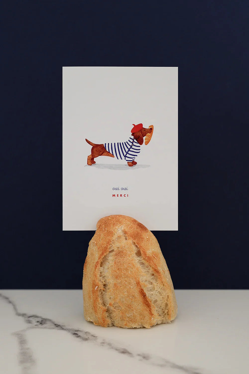 Oui Oui Merci - Greeting Card