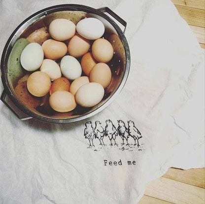 Paño de cocina "Aliméntame"