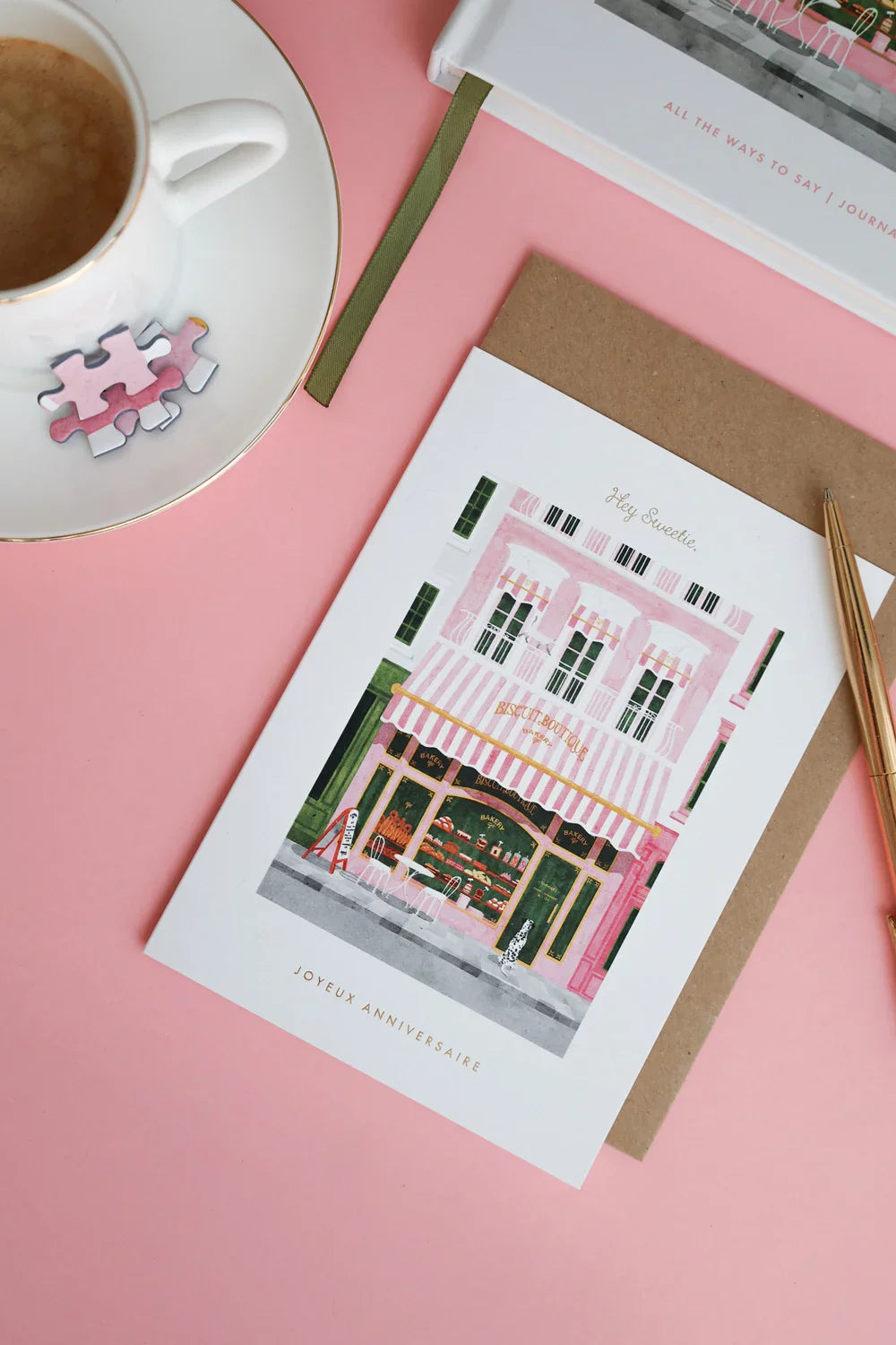 Birthday Bakery - Greeting Card - Gold Foil