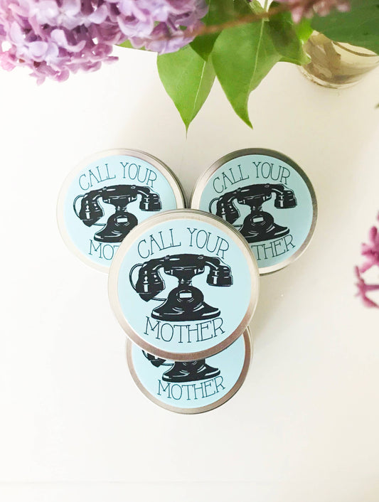 Vela perfumada "Llama a tu madre"