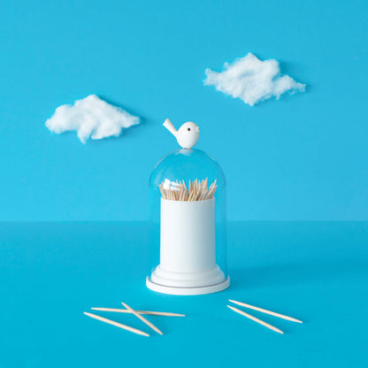 Porte-cure-dents & distributeur coton-tiges Birdie