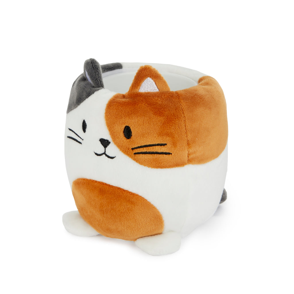 Fluffy Calico Kitty Pencil Holder