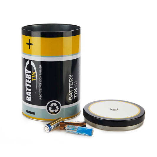 Battery Tin Batteries Container