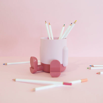 Mr. Sitty Two-Tone Pencil Holder
