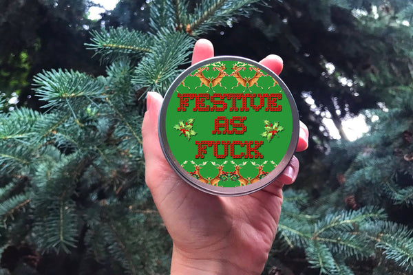 Feestelijke kerstgeurkaars