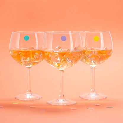 Sticky Dots Glass Markers